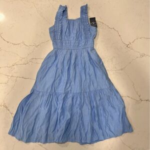 🌴 Abercrombie Kids Blue Ruffle Sundress | Size 5/6 | NWT